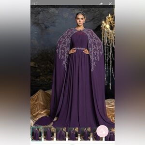 Elegant Purple Evening Gown